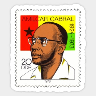 Amílcar Cabral-3 DDR Stamp Sticker